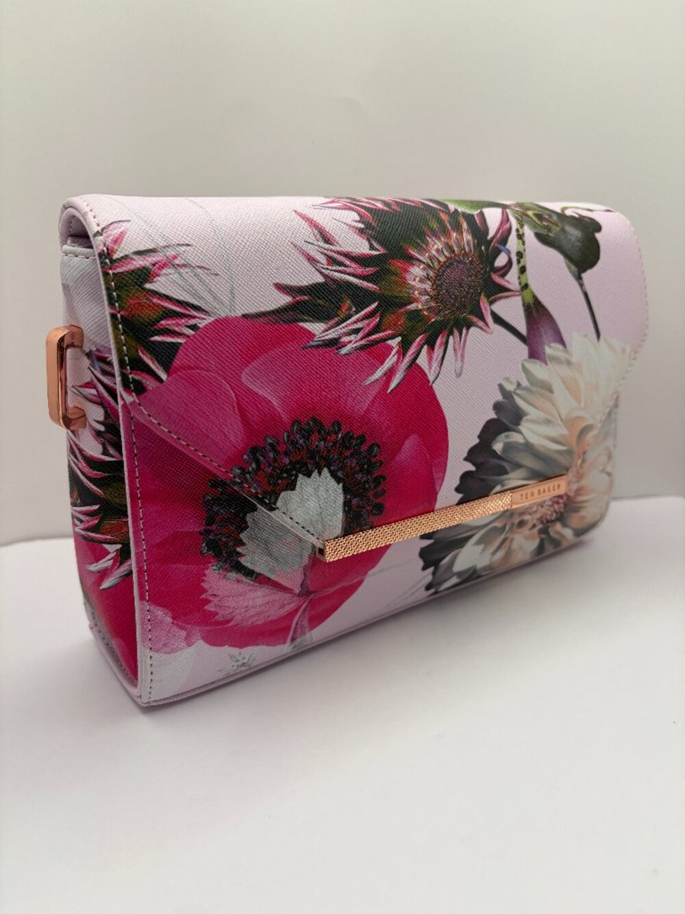 Ted Baker Floral Convertible Crossbody Clutch - Pristine